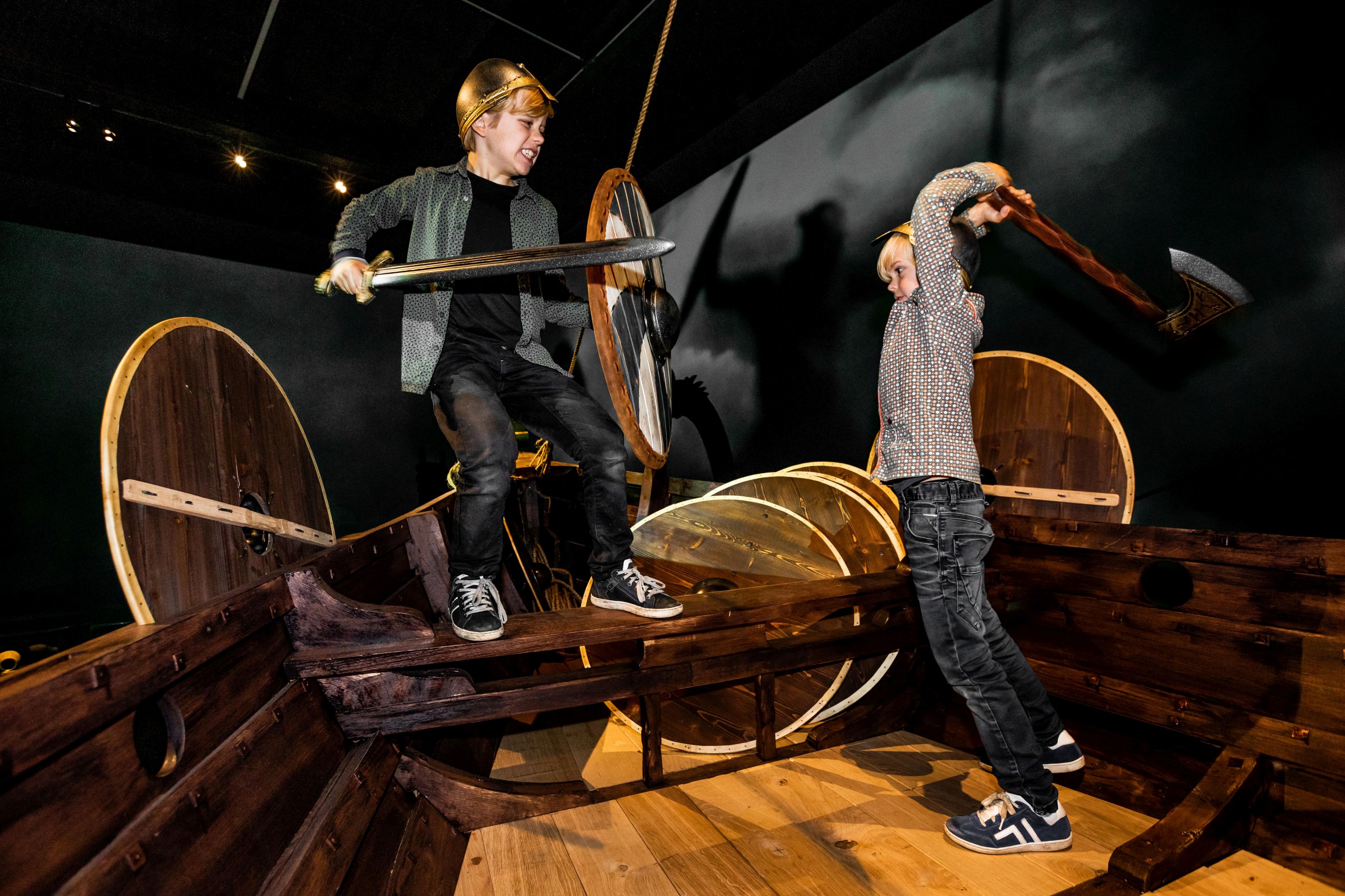 Kinderen in Wij Vikingen, foto Ruben van Vliet