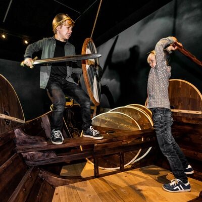 Kinderen in Wij Vikingen, foto Ruben van Vliet