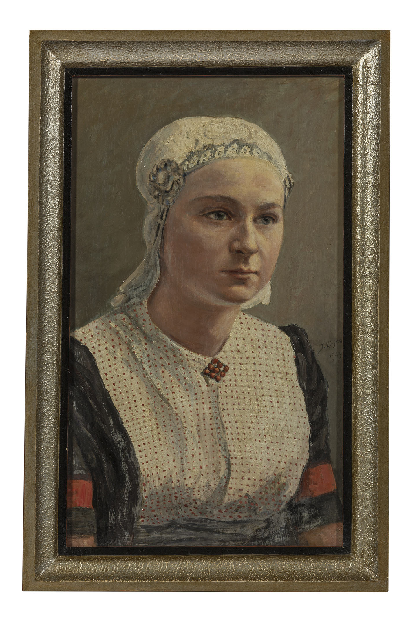 Jan Kiestra, Portret van Wytske Abelsma, 1949, olieverf op paneel, collectie Fries Museum