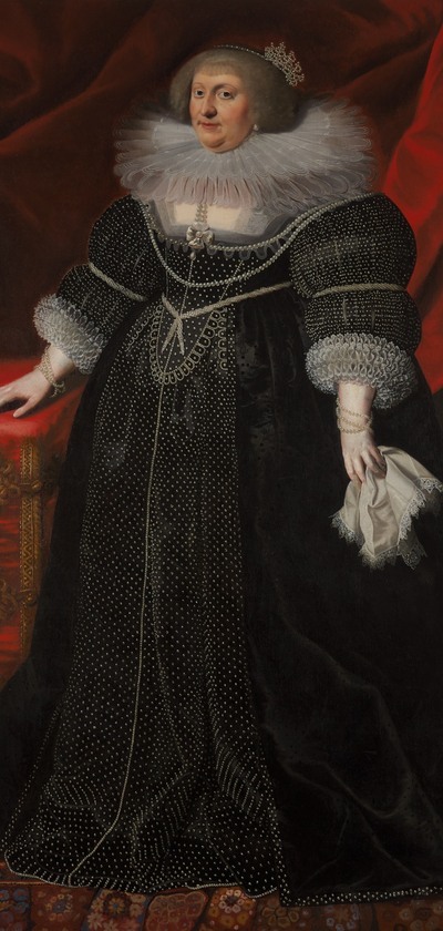Wybrand de Geest, Portret van Portret van Sophia Hedwig, hertogin van Brunswijk-Wolfenbüttel, gravin van Nassau-Dietz, ca. 1630-1633. Collectie Koninklijke Verzamelingen, Den Haag. Wybrand de Geest, Portret van Portret van Sophia Hedwig, hertogin van Brunswijk-Wolfenbüttel, gravin van Nassau-Dietz, ca. 1630-1633. Collectie Koninklijke Verzamelingen, Den Haag.