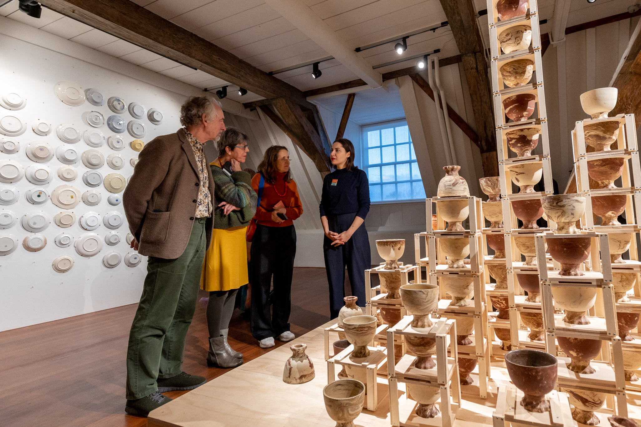 Benedetta Pompili at work in Sustainable Ceramics #1 - Photo by Ruben van Vliet