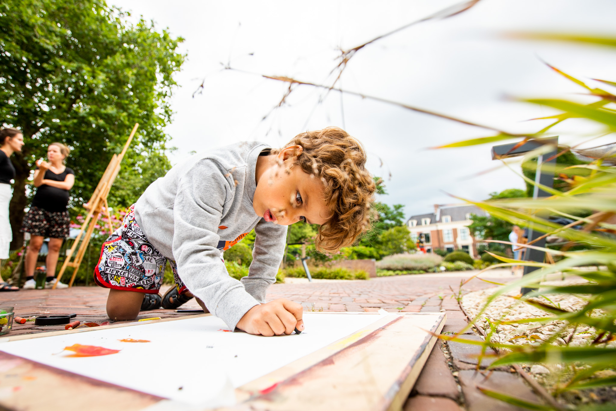 Tekenen in de tuin door Ruben van Vliet
