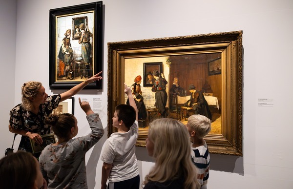 Schoolklas in Bisschop. Schoolklas in Bisschop.