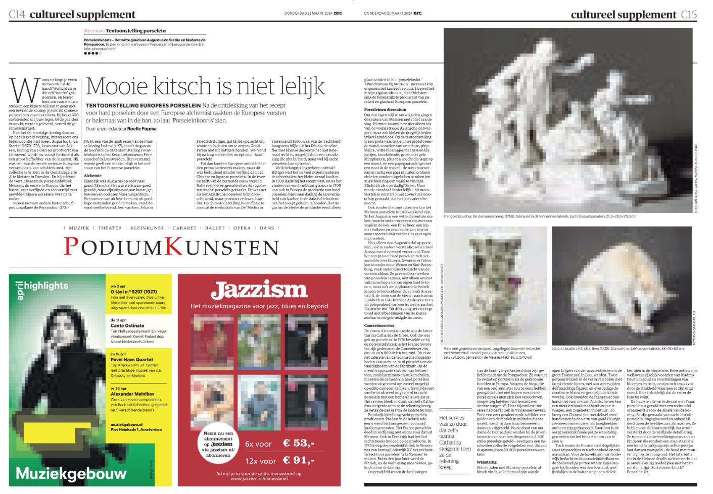 Porseleinkoort in NRC