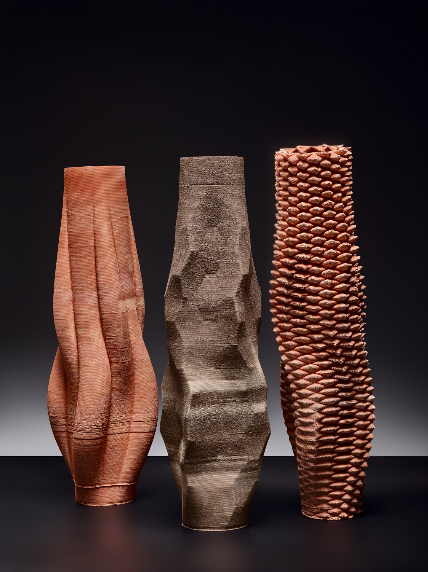 Organisch, Geometrisch, Complex, Olivier van Herpt, 2015, 3d- geprint aardewerk