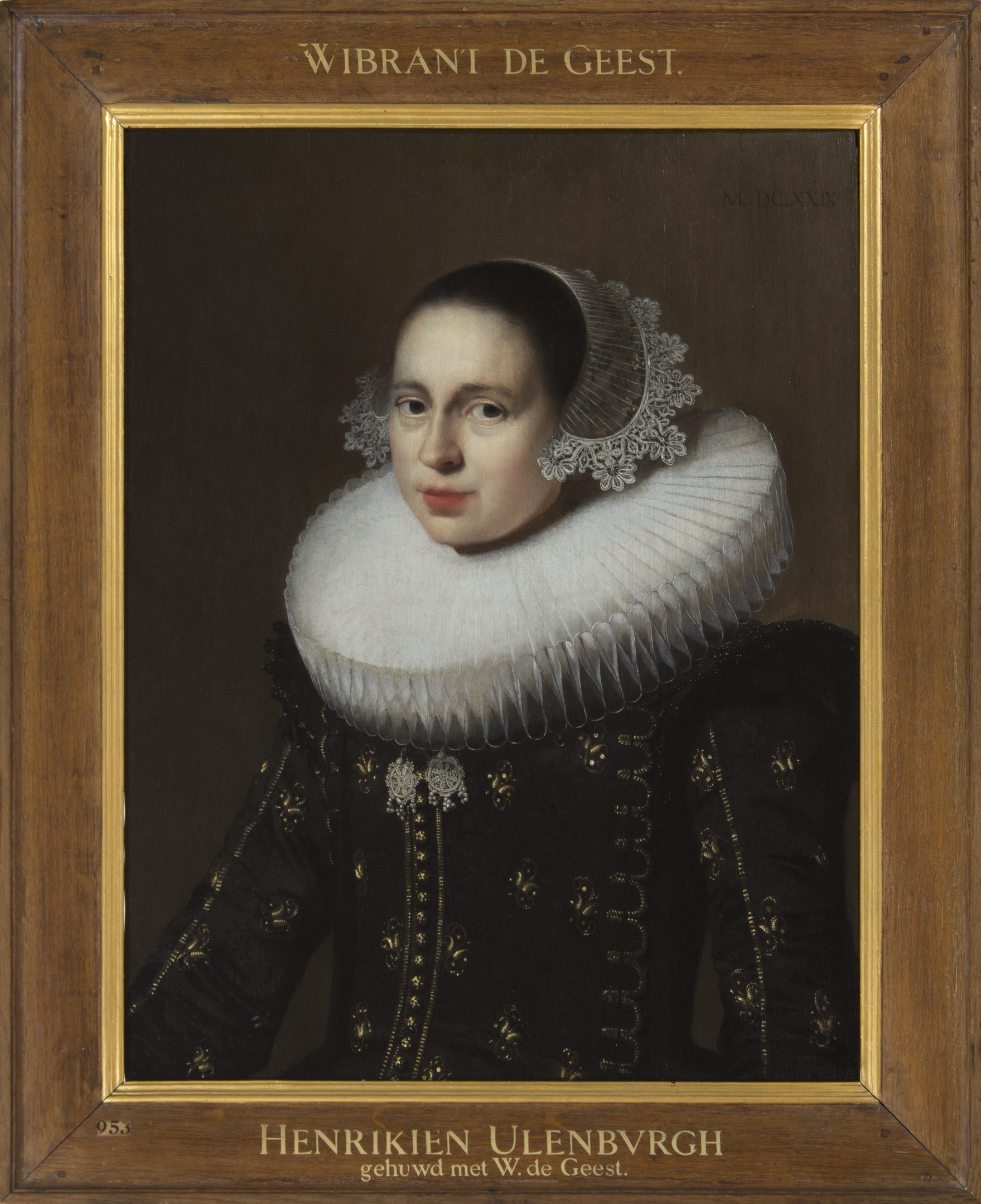 Wybrand de Geest, Portret van Hendrickje Fransdr. Uylenburgh, 1629. Fries Museum, Leeuwarden - Bruikleen Rijksmuseum, Amsterdam.