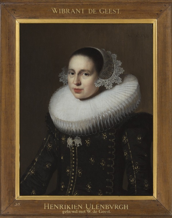 Wybrand de Geest, Portret van Hendrickje Fransdr. Uylenburgh, 1629. Fries Museum, Leeuwarden - Bruikleen Rijksmuseum, Amsterdam. Wybrand de Geest, Portret van Hendrickje Fransdr. Uylenburgh, 1629. Fries Museum, Leeuwarden - Bruikleen Rijksmuseum, Amsterdam.
