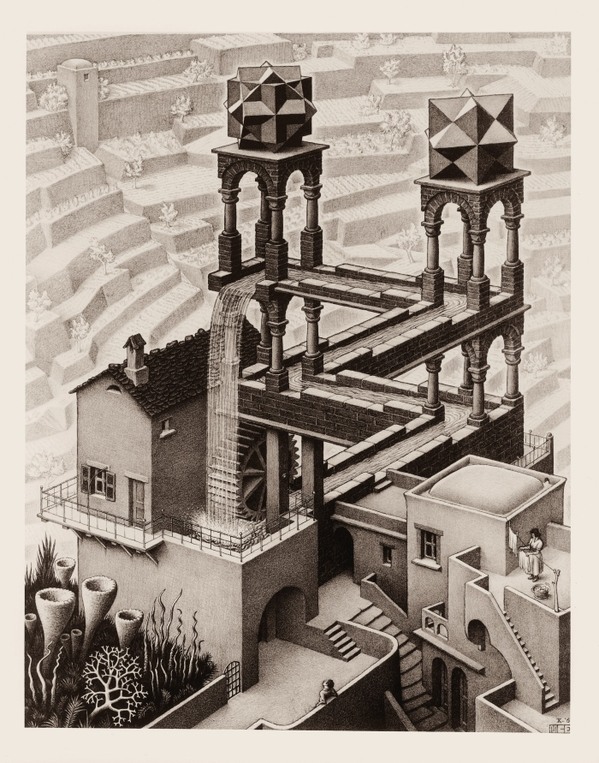 M.C. Escher's "Waterfall" (1961) © the M.C. Escher Company B.V. All rights reserved. www.mcescher.com