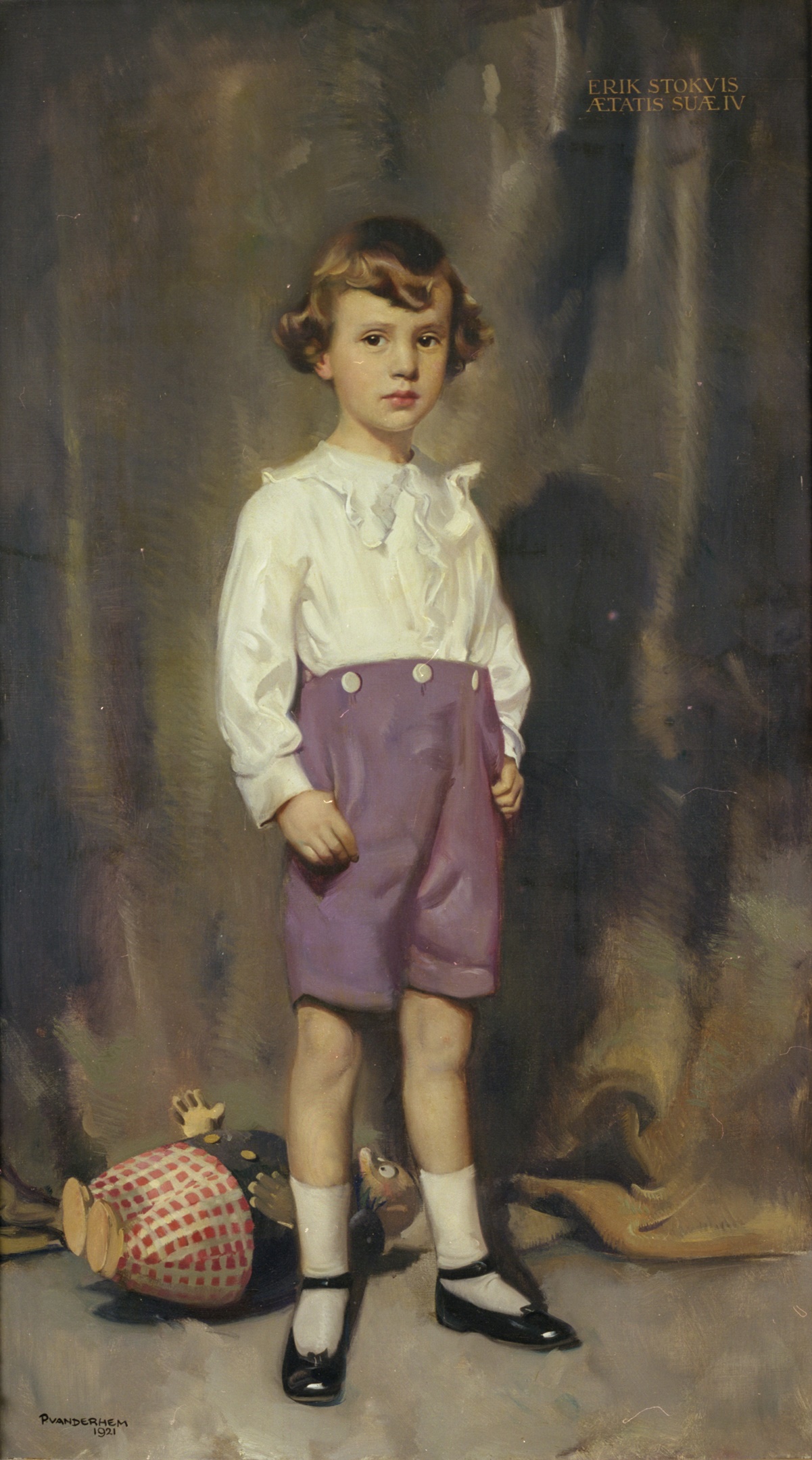 Erik Stokvis, 4 jaar Piet van der Hem, 1921 Olieverf op doek, 140 x 80 cm Collectie Fries Museum | Schenking Giordano-Stokvis