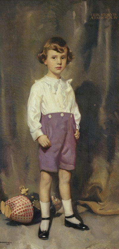 Erik Stokvis, 4 jaar Piet van der Hem, 1921 Olieverf op doek, 140 x 80 cm Collectie Fries Museum | Schenking Giordano-Stokvis