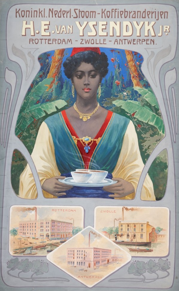 Poster Koninklijke Nederlandse Stoomkoffiebranderijen. Archief Rotterdam.