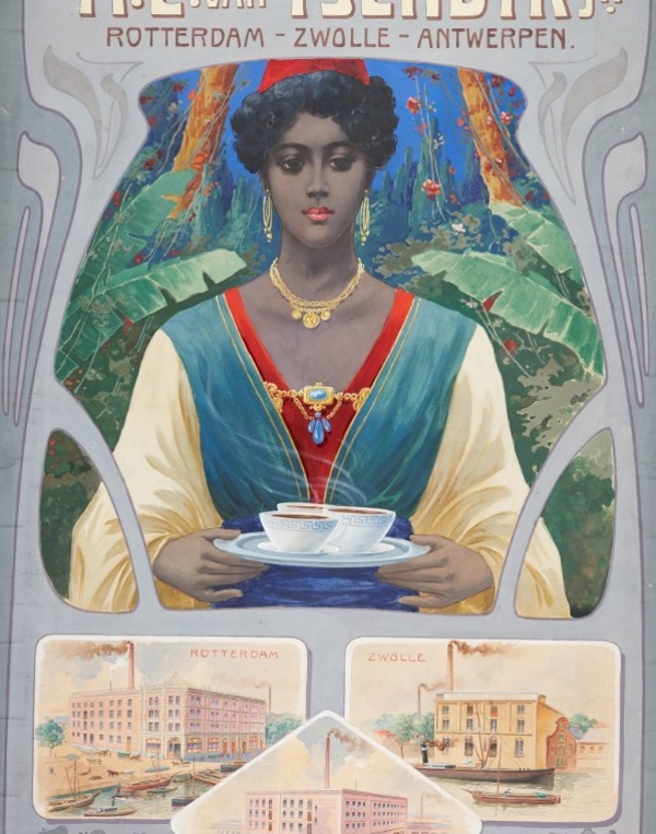 Poster Koninklijke Nederlandse Stoomkoffiebranderijen. Archief Rotterdam. Poster Koninklijke Nederlandse Stoomkoffiebranderijen. Archief Rotterdam.