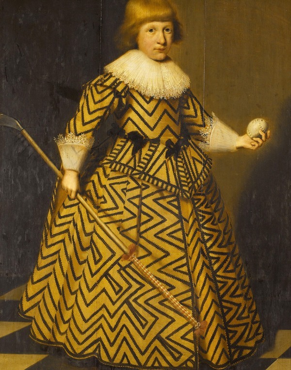 Toegeschreven aan Wybrand de Geest, Portret van een jongen met kolfstok, gedateerd 1631, olieverf op paneel, 115,4 x 85,3 cm. Rijksmuseum Amsterdam Toegeschreven aan Wybrand de Geest, Portret van een jongen met kolfstok, gedateerd 1631, olieverf op paneel, 115,4 x 85,3 cm. Rijksmuseum Amsterdam