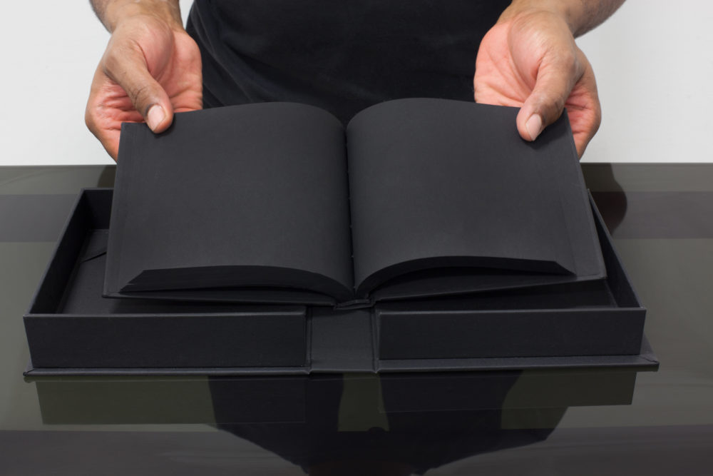 9 Harrison_BKGD-Brouwn-2017_3-books-acrylic-aluminum_45.5-x-48-x-16.75-inches_Detail-03-1000x667