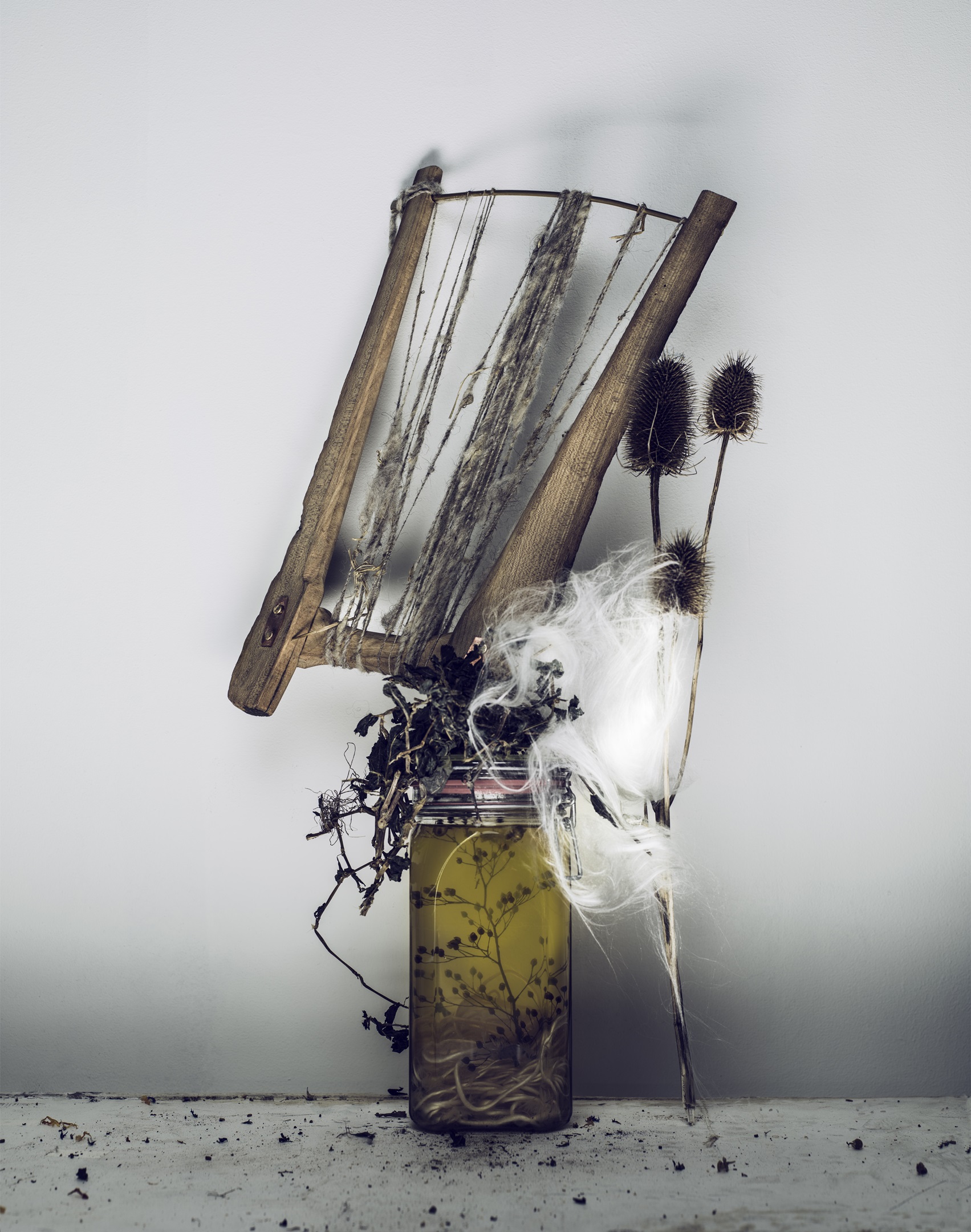 Werkmaterialen Claudy Jongstra fotografie Marcel van der vlugt
