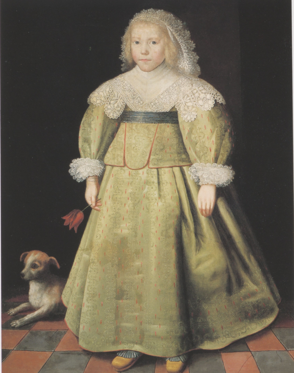 Vervaardiger onbekend (foutief toegeschreven aan Wybrand de Geest), Portret van een meisje, ongedateerd, olieverf op doek, 102 x 76,5 cm. Verblijfplaats onbekend, geveild bij Philips, Londen 6-07-1993, foto via RKD Vervaardiger onbekend (foutief toegeschreven aan Wybrand de Geest), Portret van een meisje, ongedateerd, olieverf op doek, 102 x 76,5 cm. Verblijfplaats onbekend, geveild bij Philips, Londen 6-07-1993, foto via RKD