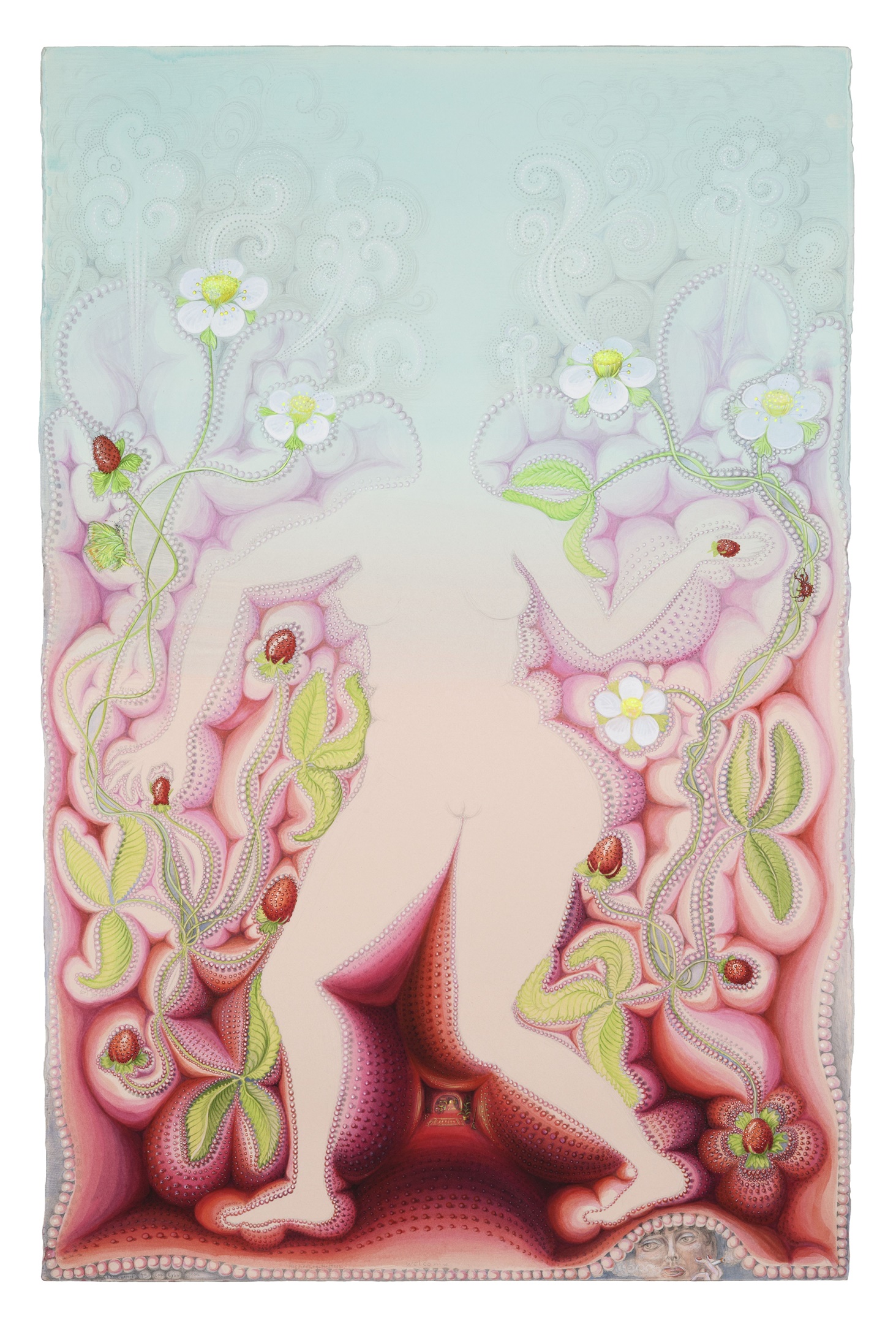 2. Mimesis, 2019, acrylic, pencil, gouache on paper, 101 x 66 cm HR