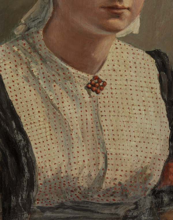 Jan Kiestra, Portret van Wytske Abelsma, 1949, olieverf op paneel, collectie Fries Museum
