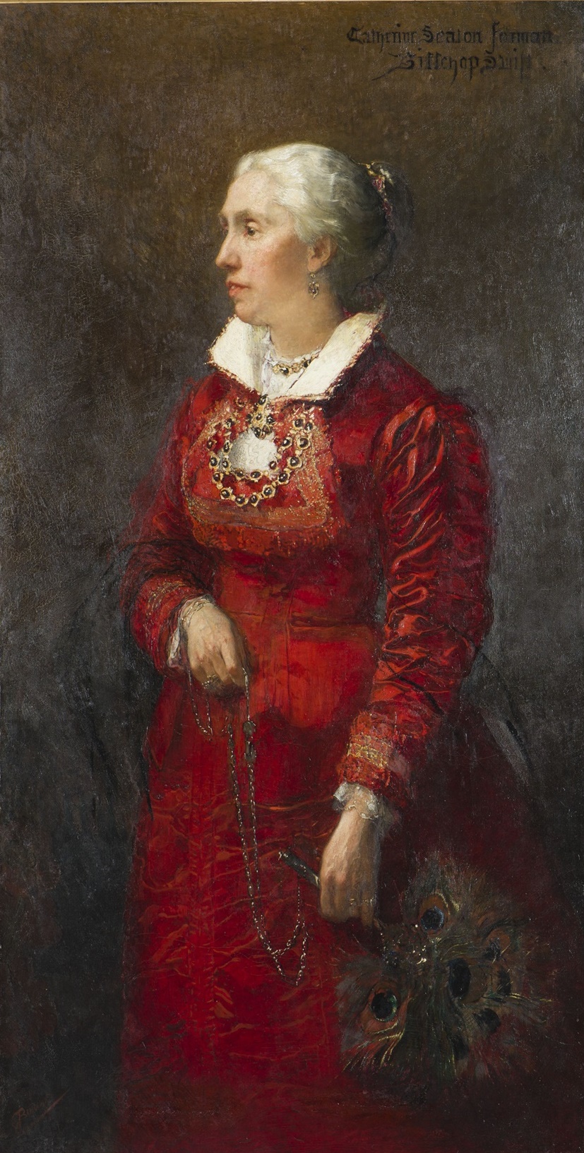 Christoffel Bisschop, Portret van Catherine Seaton Forman Bisschop-Swift, ca. 1883-1885. Fries Museum – collectie Provincie Frys