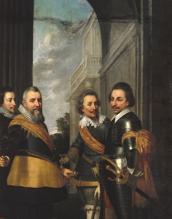 Wybrand de Geest, Groepsportret van vier graven van Nassau-Dietz, ca 1625-1634. Fries Museum, Leeuwarden | Collectie Koninklijk Fries Genootschap - Schenking Koning Willem III Wybrand de Geest, Groepsportret van vier graven van Nassau-Dietz, ca 1625-1634. Fries Museum, Leeuwarden | Collectie Koninklijk Fries Genootschap - Schenking Koning Willem III