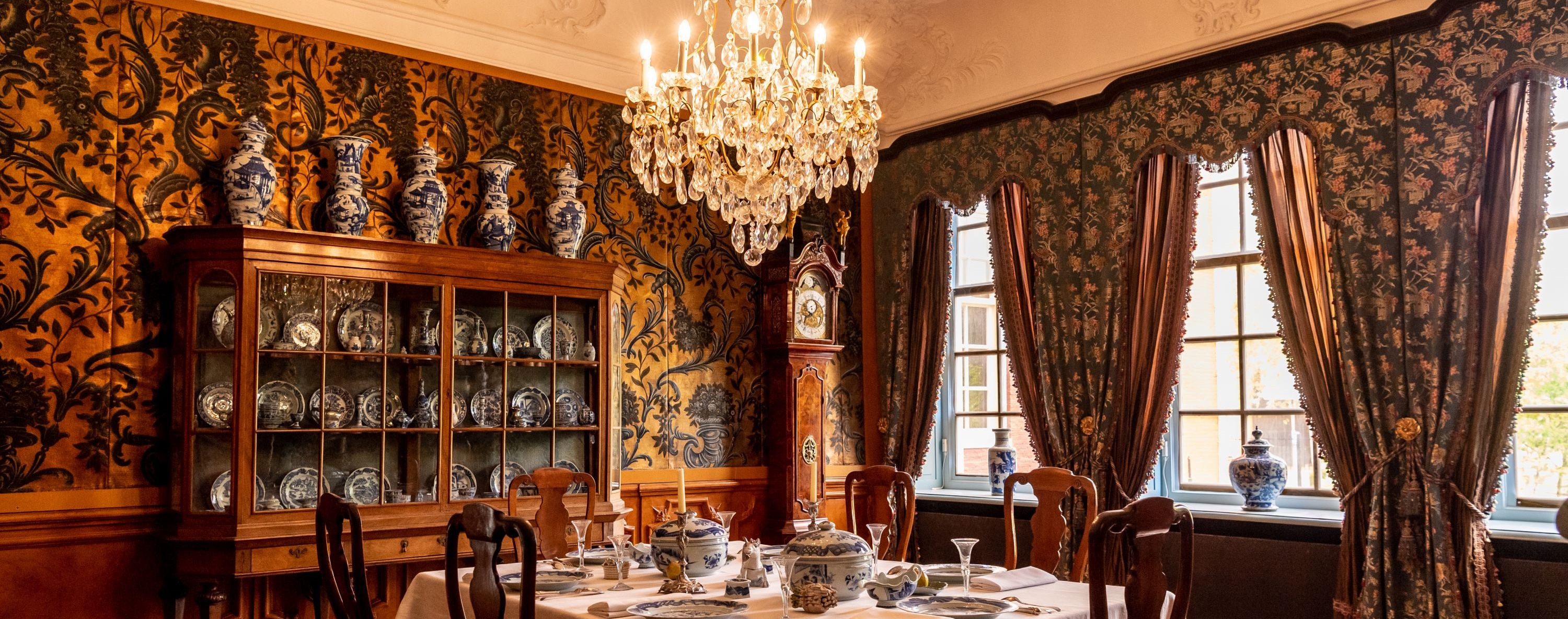 Stijlkamer van Maria Louise in Keramiekmuseum Princessehof