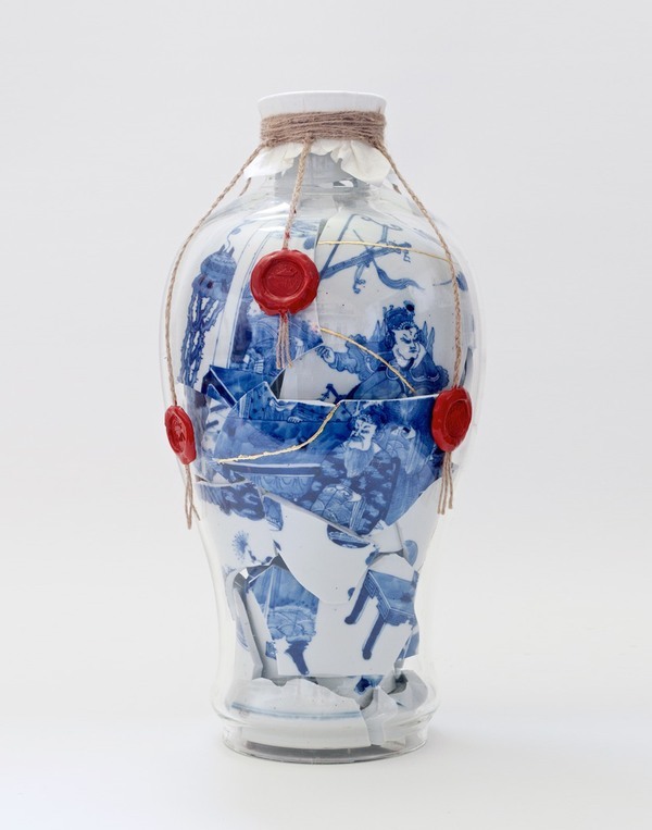 Memory Vessel with wax seals, 2020, Bouke de Vries, 46 x 23.5 cm, private collection Memory Vessel with wax seals, 2020, Bouke de Vries, 46 x 23.5 cm, private collection