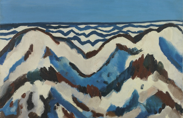 Gerrit Benner, 'Zee en duinen', 1952, olieverf op doek, 70 x 90 cm, Museum Belvédère, Heerenveen-Oranjewoud, © AG BENNER, 2014