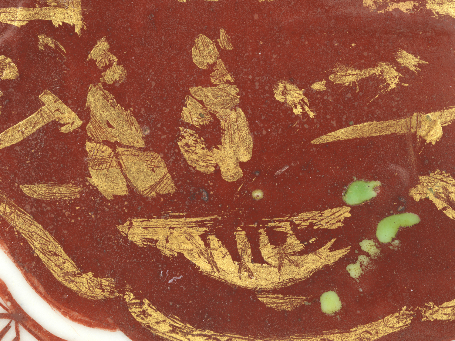 Details kinrande stapeldoos, 1500-1600, Collectie Keramiekmuseum Princessehof | Aangekocht met steun van het Mondriaan Fonds, Vr