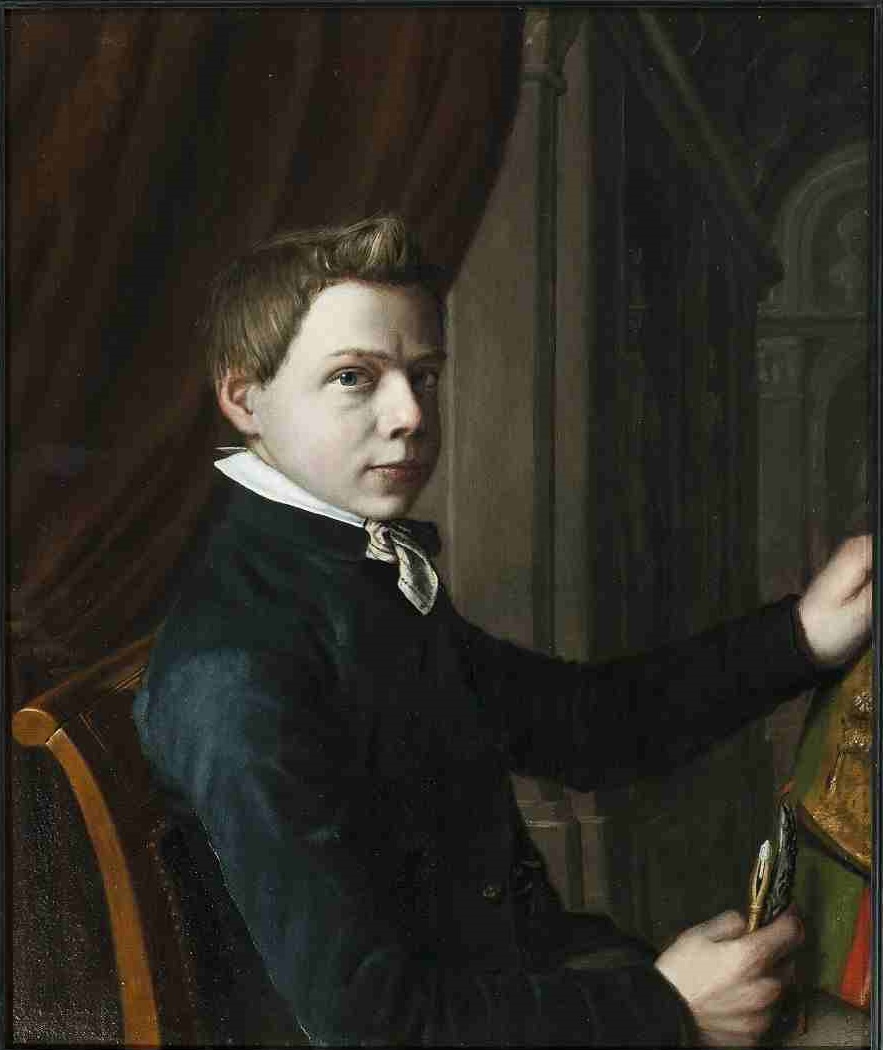 Sir Lawrence Alma-Tadema, Zelfportret van Lourens Alma Tadema, 1852, Fries Museum, Leeuwarden - collectie Het Koninklijk Fries G