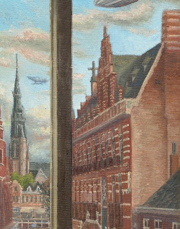 Detail uit stadsgezicht op Leeuwarden.