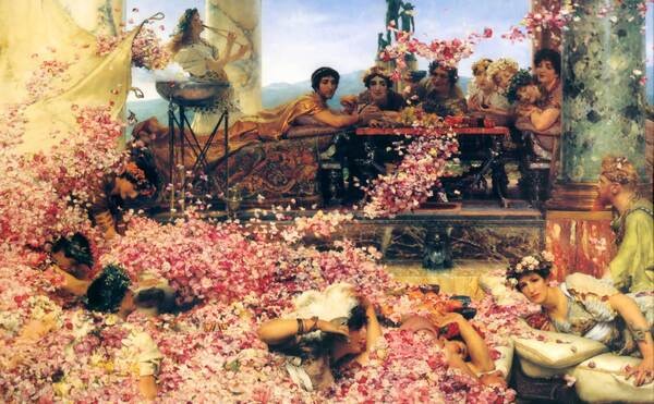 Sir Lawrence Alma-Tadema, De rozen van Heliogabalus, 1888