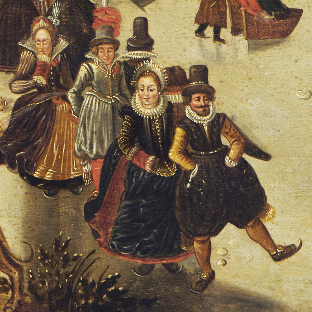 Het ijsvermaak van den deftigen stand in Holland, 1605-1614, Fries Museum, Leeuwarden - Collectie Provincie Fryslân - Schenking 