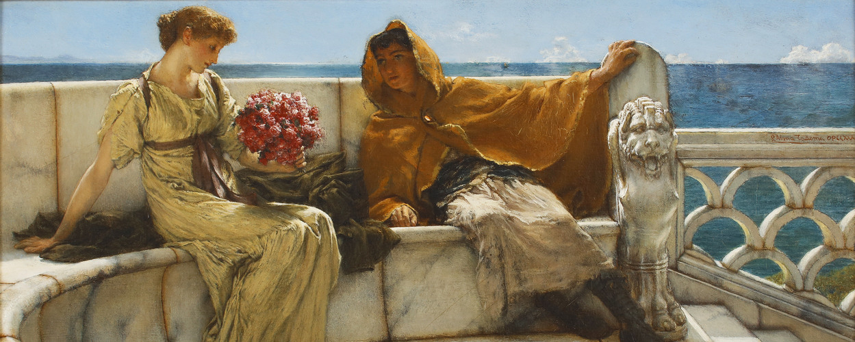 Sir Lawrence Alma-Tadema, Amo Te Ama Me, 1881